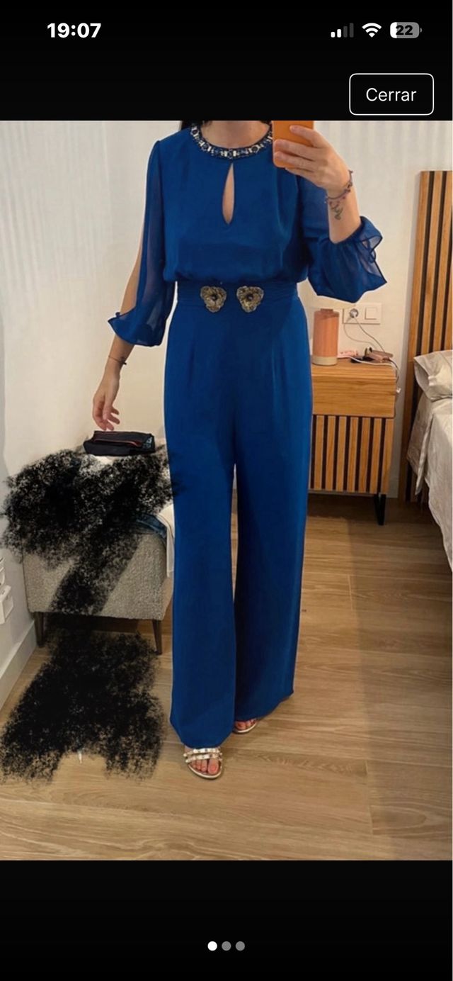 Mono largo fiesta azul