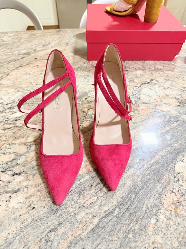 Zapatos Pura López Rosa Tacón
