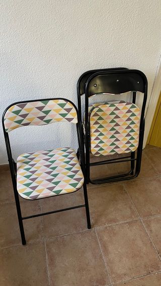 Silla plegable multicolor