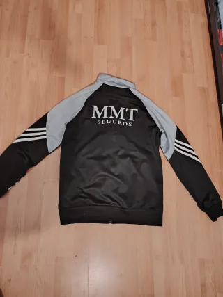 Chaqueta Adidas Real Madrid Negra y Gris