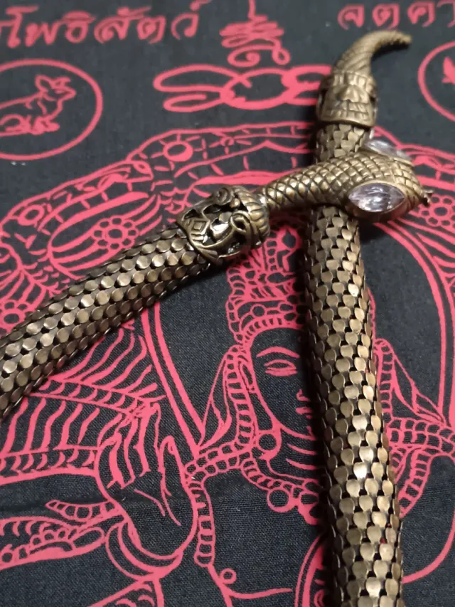 Collana etnica serpente dorata con pietre 54cm