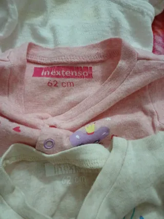 Lotto 7 body e maglia bimba 3 mesi