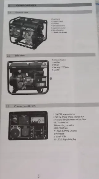 Generador Hyundai DHY6000LEK