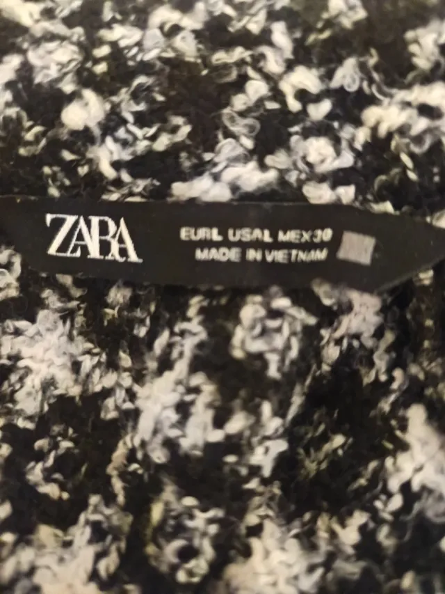 Jersey Zara punto cuadro Chanel