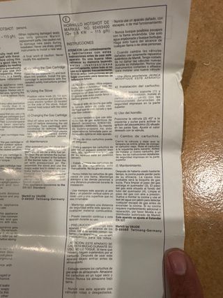 Hornillo Gas Markill Montañismo Sin Estrenar