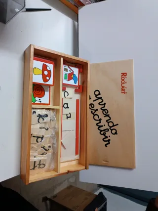 Juego de madera Aprendo a escribir