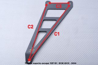 Tirante soporte escape YZF R1 / R1M 2015 - 2024