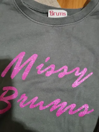 Felpa Brums bambina rosa glitter