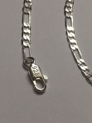 conjunto de cadena con pulsera plata unisex