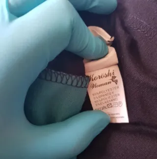 Vestido estampado patchwork talla M