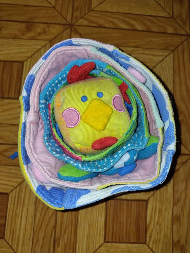 Cubos de tela de animales encajables para bebés