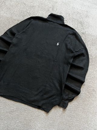 Jersey Polo Ralph Lauren Negro Cuello Alto