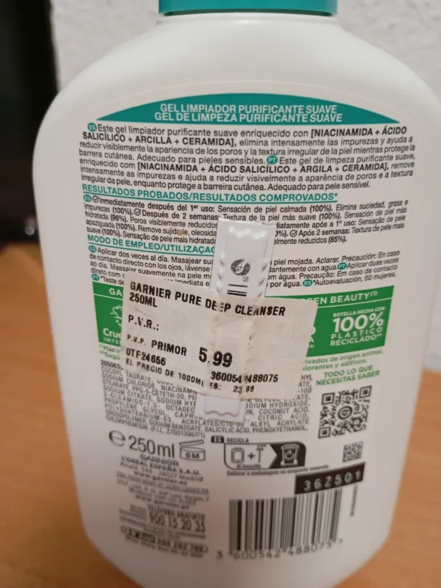 Garnier PureActive Gel Limpiador Salicílico