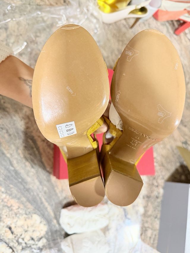 Sandalias Pura López Amarillas