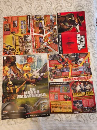 Posters Videojuegos Borderlands y Red Dead Redempt