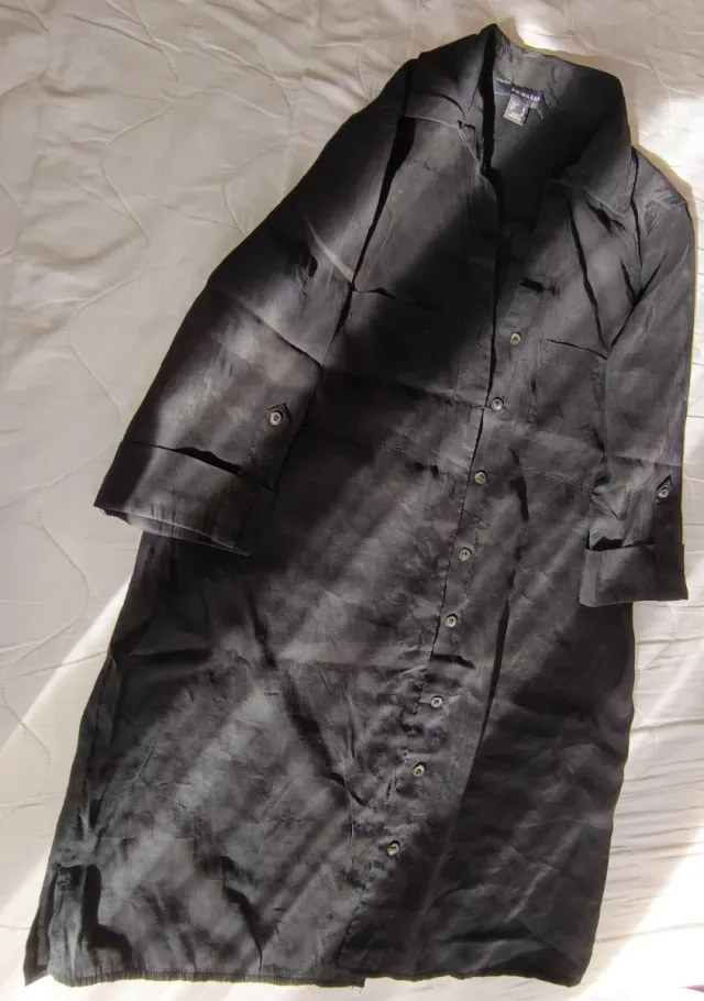 Camisa larga negra Primark Talla M