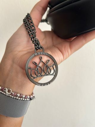 Marsupio nero Label Rose