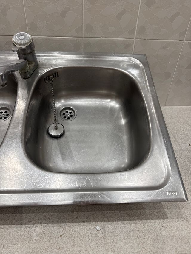 Fregadero doble acero inoxidable