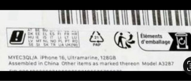 iPhone 16 Azul PRECINTADO
