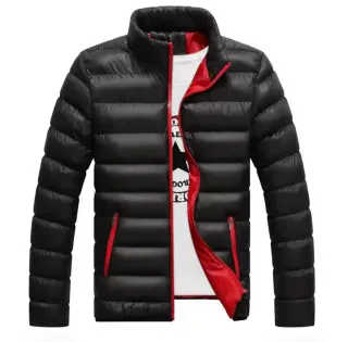 Abrigo acolchado negro hombre talla M  Cazadora