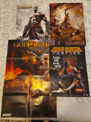Posters Videojuegos God of War y Duke Nukem