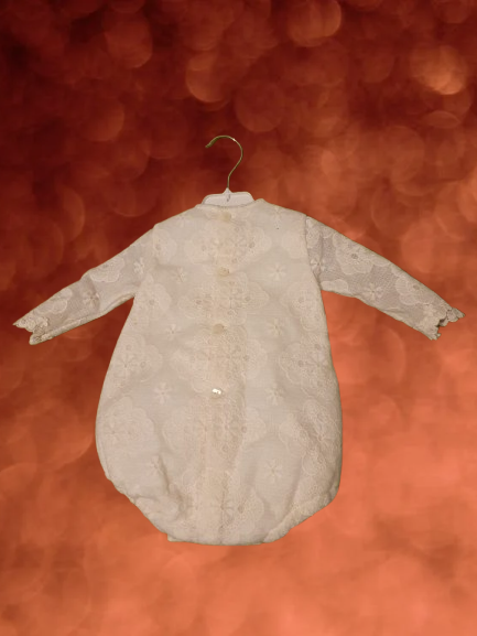 Set Battesimo Neonato Pizzo Kobez