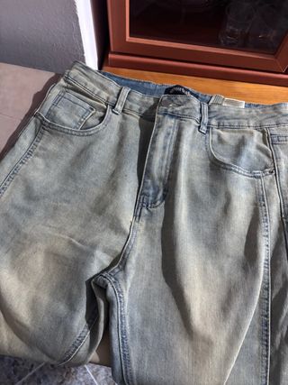 Pantalón vaquero ancho Urban azul