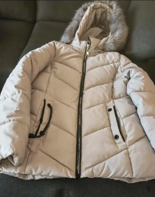 Chaqueta plumífero mujer gris