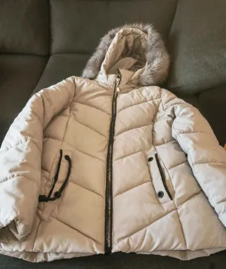 Chaqueta plumífero mujer gris