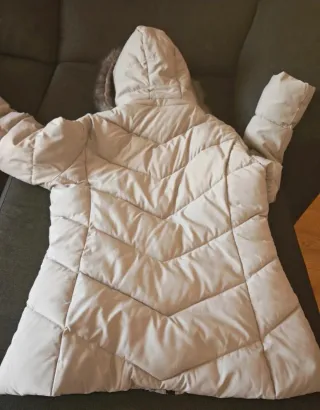 Chaqueta plumífero mujer gris