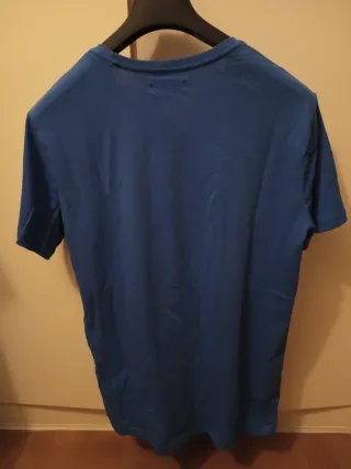 Camiseta Alcott Azul Estampada