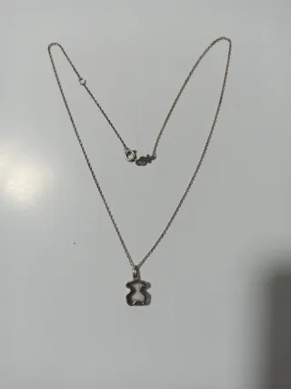 Colgante Oso Tous Plata cadena 45 cm
