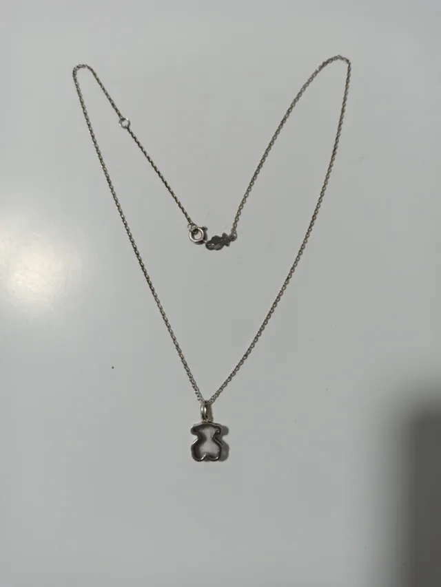 Ciondolo Orso Tous Argento con catena 45 cm