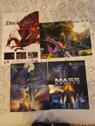 Posters Videojuegos Dragon Age, Halo 3, Mass Effec