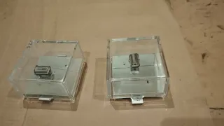 Coppia Lampadari Argento Trasparente