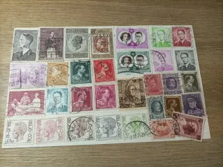 Lote 32 sellos antiguos Bélgica