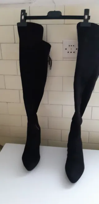 Stivali sopra il ginocchio Café Noir neri