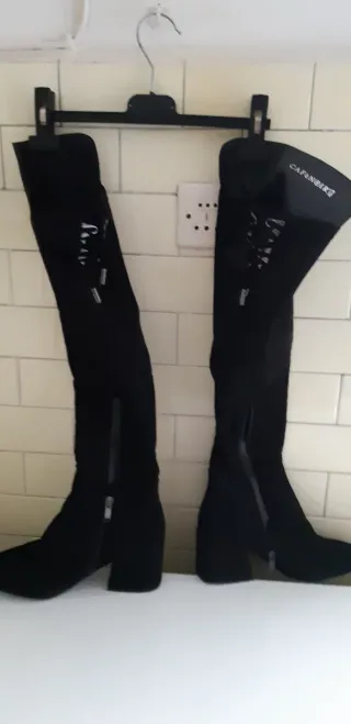 Stivali sopra il ginocchio Café Noir neri