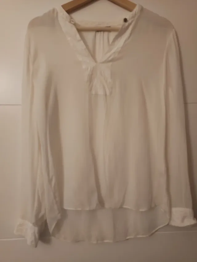 Camisa de Massimo Dutti gasa blanca