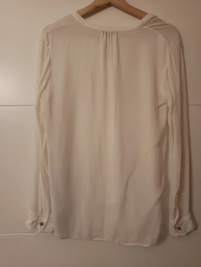 Camisa de Massimo Dutti gasa blanca