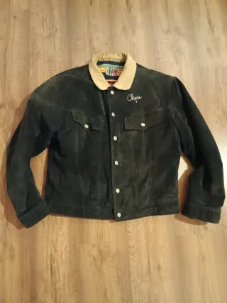 Cazadora Chipie Ante Azul oscuro.