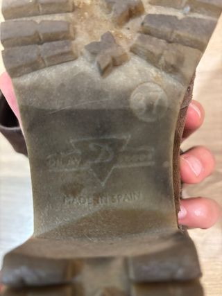 Zapatos Oxford Serraje Marrón Talla 37