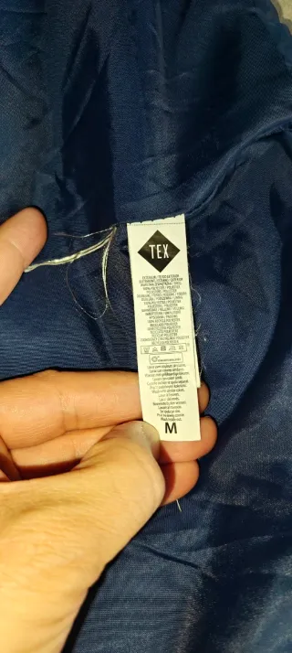 Parka TEX azul talla M