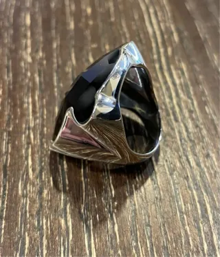 Anillo Tous Plata Negro