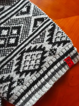 Bufanda reversible niño