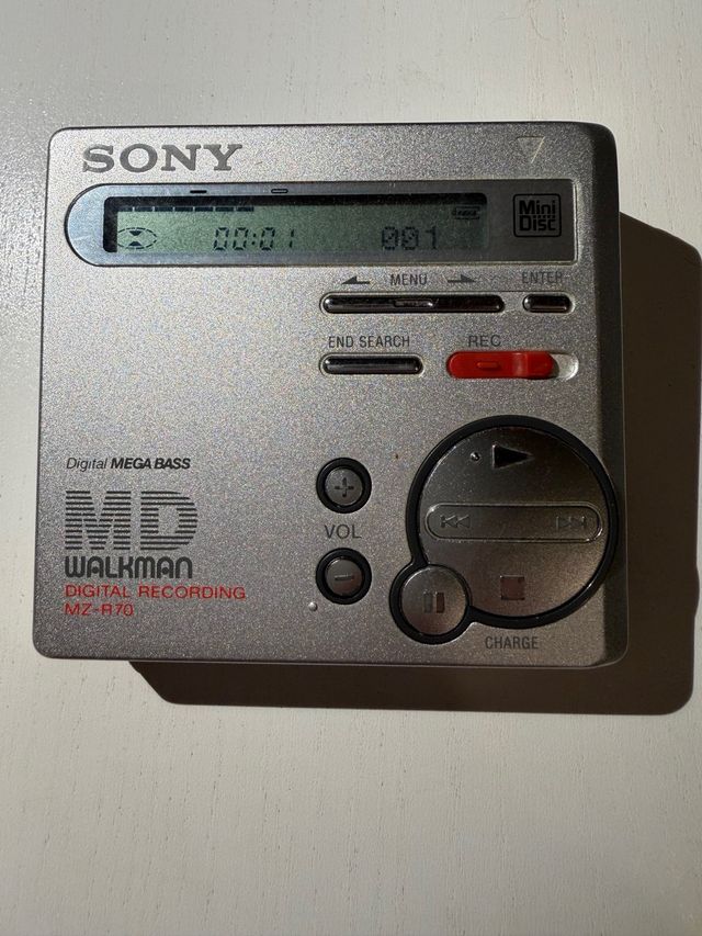 Sony Minidisc MZ-R70 Plata