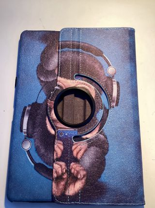 Custodia per iPad 9ª Gen Scimmia con Cuffie