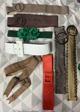 Lote de cinturones de moda
