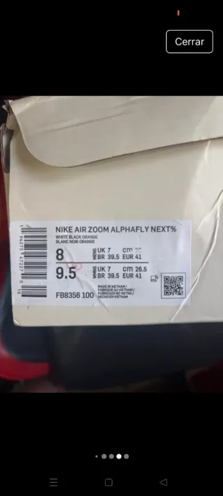 Nike Alphafly Next 3% Talla 41