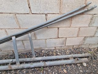 Postes terminales para valla obra